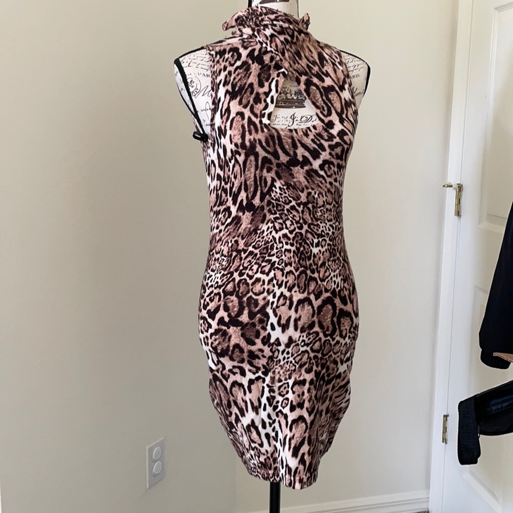 Bebe Stretch animal print dress